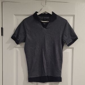 Denim & Flower Dark Blue Polo Shirt